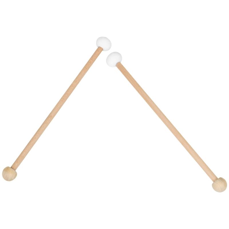 Double Side Practical Wood and Felt Drumsticks Standard Providing Experience Suitable for Drummers Stage Performances