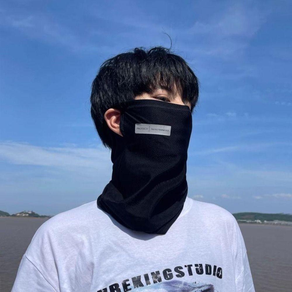 Outdoor Ice Silk Face Cover Cycling Sunscreen Neck Wrap New Ice Silk Mask Scarf  for Men Women