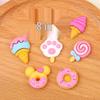 Simulation Ice Cream Cake, Sweet Donut DIY Resin Ornament, Hair Accessories, Phone Case Sticker