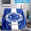 Custom Name Cruzeiro FC Crest Blanket Lightweight Ideal Bedding Blanket Perfect for Travel, Camping, Living Rooms, Sofas, Christmas gift