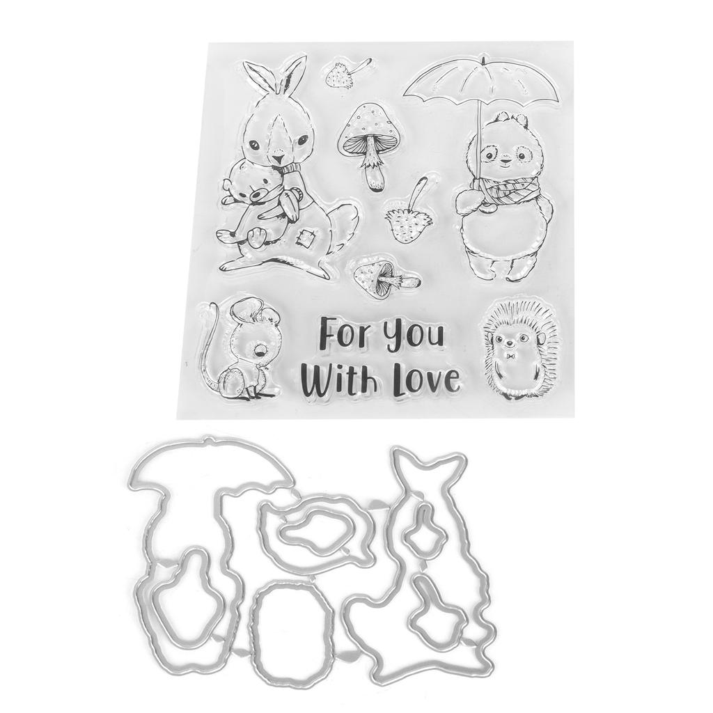 Transparent Stamp  Clear Reusable Skin‑Friendly Clear Stamp for Card Making Decoration Scrapbooki