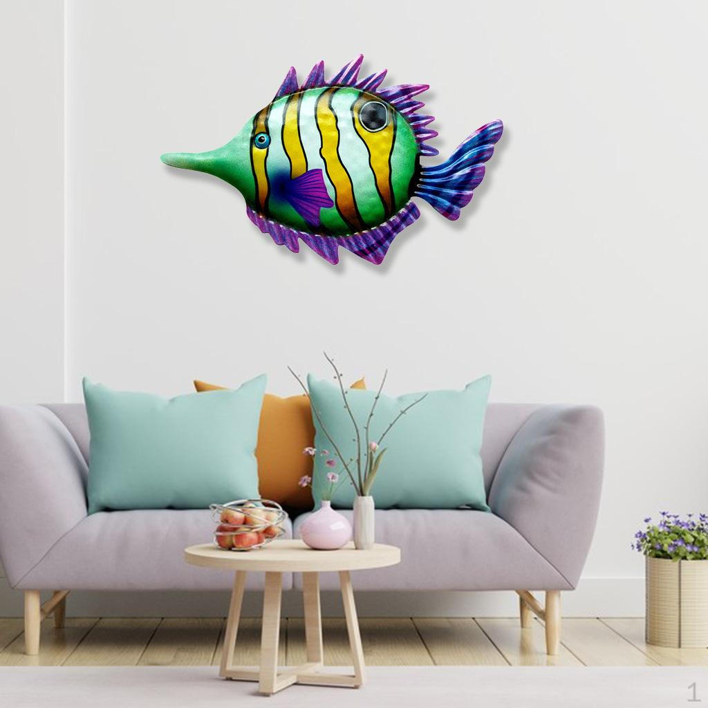 Украшения Рыбы, Настенный Подвес, Пляжная Тема, для Садового Забора Бассейна