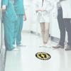 5pcs   Bag Distance Warning Floor Sticker Decal Safety Distance Sign for Store HospitalXG008