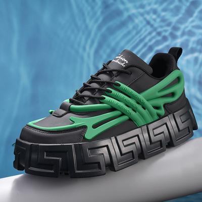 Scarpe da Ginnastica Moda Uomo Taglie Forti Piattaforma Spessa Leggere Traspiranti Scarpe da Uomo Sneakers Chunky Casual Calzature Maschili