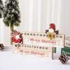 Faceless Gnome Xmas Advents Calendar Decor Charming Wooden Gnome Xmas Countdown Present Exchange Present