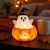 Halloween Party Atmosphere Light Cute Up Ghost Decoration, Small Statue Night Light, Indoor Tabletop Resin Table Decoration for Indoor, Kitchen Tiered