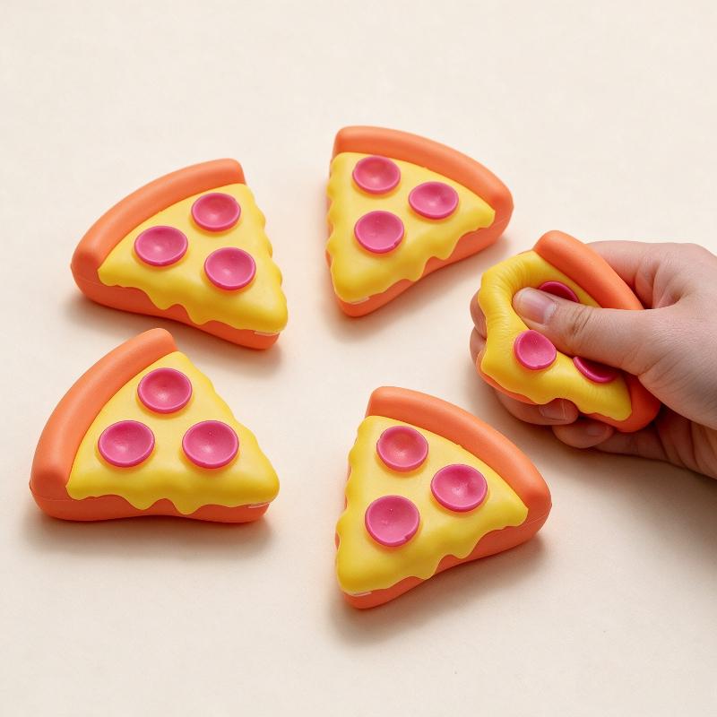Nee Doh Squeezza Cheesy Pizza Squeeze Toy Soft Textured Fidget Toy Stress Relief Anxiety Relief Toy For Adults Relaxation