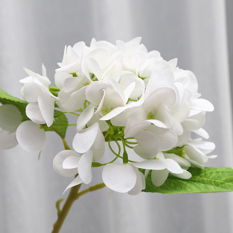 

Букет-имитация цветов гортензии, украшение для свадебного дома, гостиной, украшение из искусственных цветов round feel Hydrangea 34cm белый