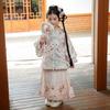 Girls' Embroidered Hanfu Two-Piece Set