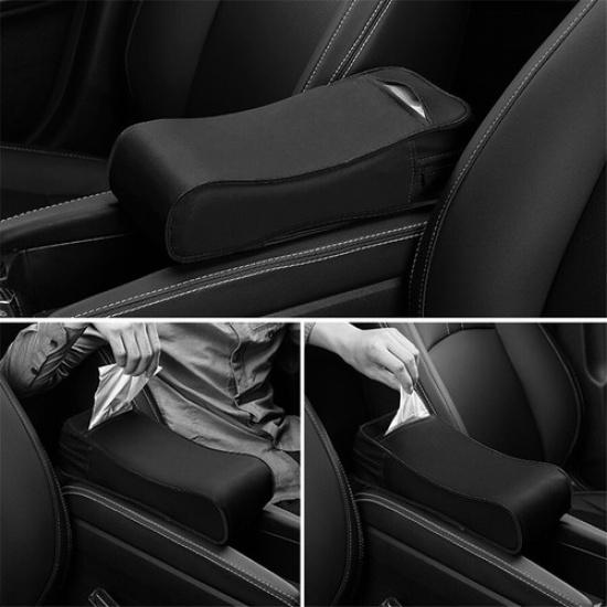 Car Armrest Pad Center Console Cushion Mat Cover Arm Rest Seat Box PU Leather