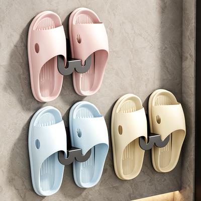 Bathroom Slipper Rack Wall-mounted Non-punching Toilet Wall-mounted Shoe Storage Rack Toilet Drain Storage Hook