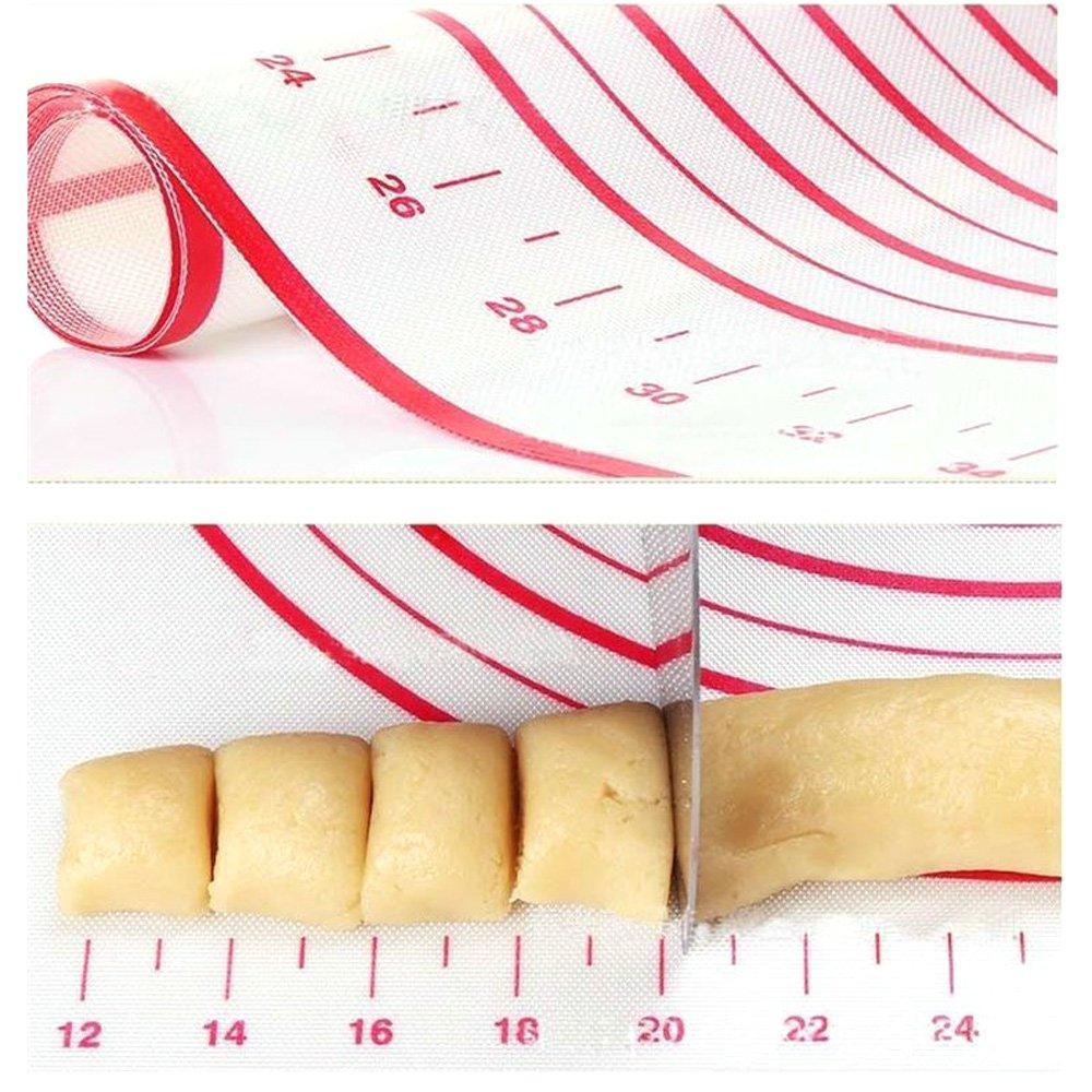 zmart 40x60cm Silicone Baking Mat for Pizza Kitchen Cooking Dumplings Dough, Pastry, Tools, Accessories, Supplies, Bread,