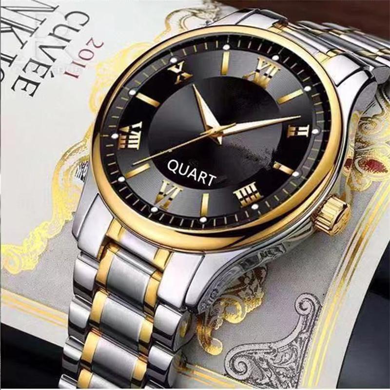 Fully Automatic Movement Watch Watch Men S Calendar Luminous Waterproof Ultra-Thin Non-Mechanical Watch Stainless Steel Domestic Watch Men S