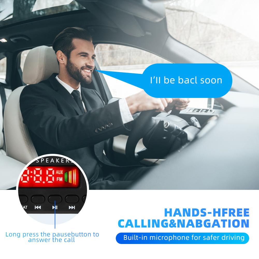 2x75W Amplifier Bluetooth MP3 Decoder Board DIY Wireless Car Audio Music Player 8V-26V Support Record with Remote Control