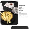 Outdoor Stainless Steel Tableware Set Portable Travel Knife and Fork Camping High-end Barbecue Plate Food Clip Spoon Set