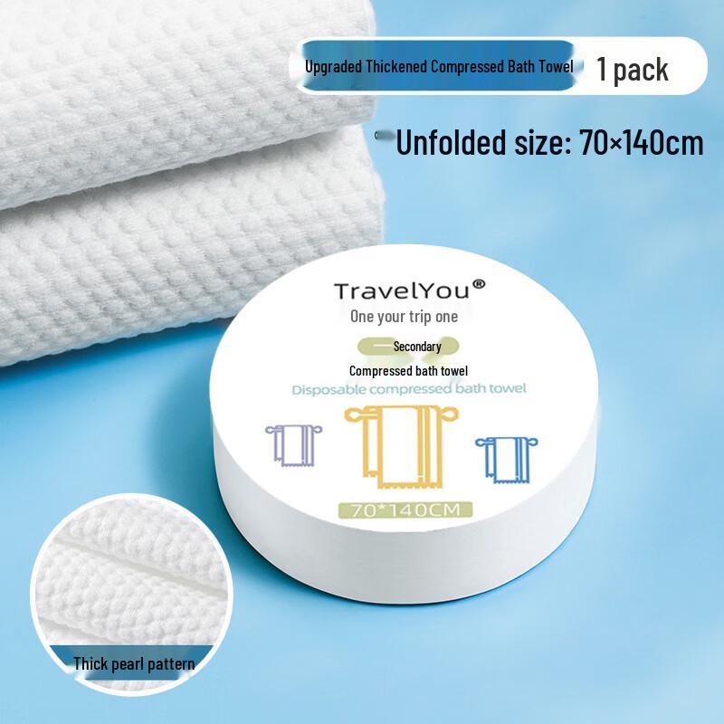 Shangqi DU Portable Disposable Travel Bathrobe & Compressed Towel Set