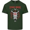 Steak House Bbq Cow Skull Grill Beef Food Unisexs Light Cotton Tshirt