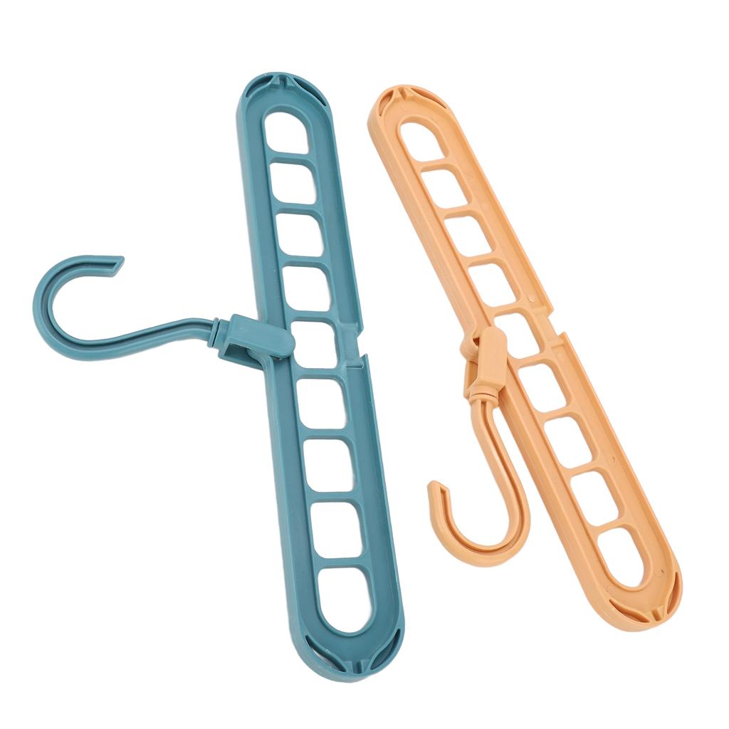 9 Hole Hanger Closet Storage Organizer Multifunctional Rotatable Space Saving Tool for Wardrobe
