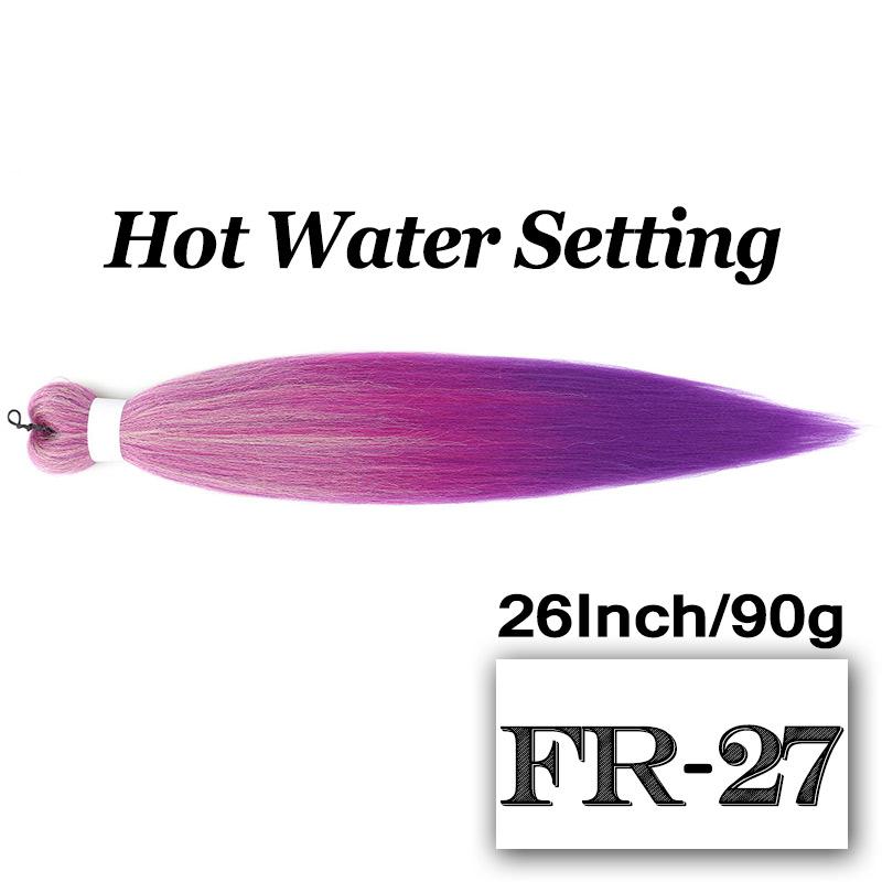 Braiding Hair Pre-stretched 26 Inch Hair Extensions for Afro Crochet Braids Synthetic Hair DIY Purple Pink Peach Red Jumbo Braid