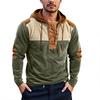 Men's  Loose  Leisure  Color Clashing  Hooded Hood  Long Sleeves  Hoodie