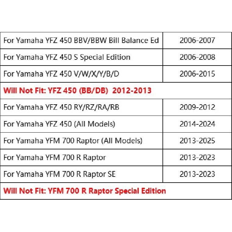 Motorrad Vorder- oder Hinterradbremsbeläge für Yamaha YFZ450 YFZ 450 YFZ450R YFZ 450R 06-15 YFM700 Raptor YFM 700 YFM 700R 2013-2018