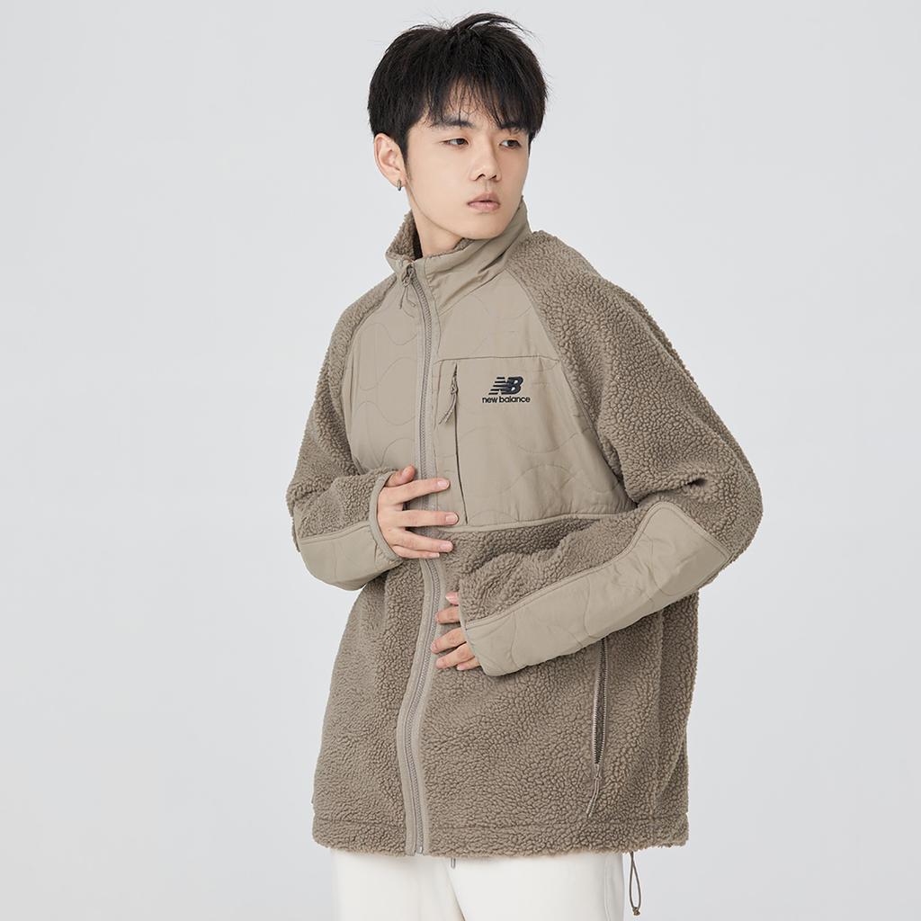 New Balance Lifestyle Cotton Warm Coat Asia Sizing 'Brown Beige' Men's AMJ23326-DRI
