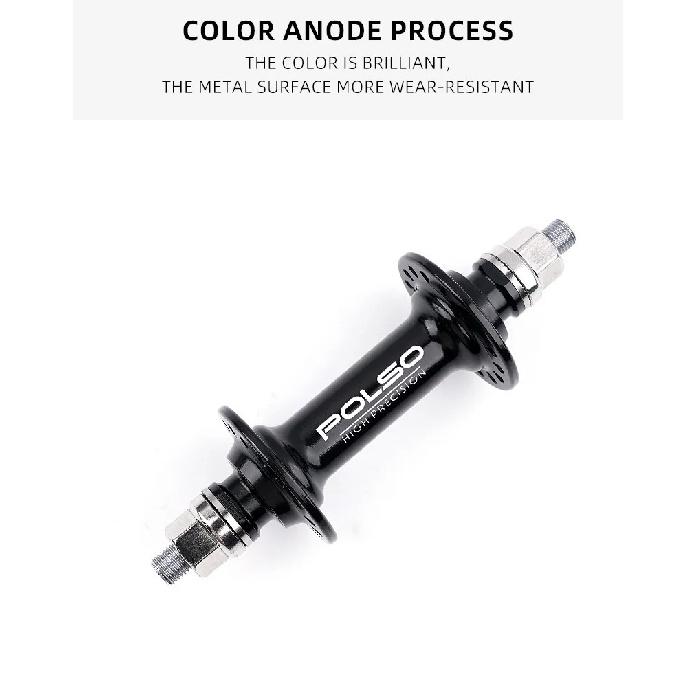 POLSO FH009 Fixed Gear Bike Hub 20H 24H 32H Single Speed Track Cycling Hubs Fixie Parts