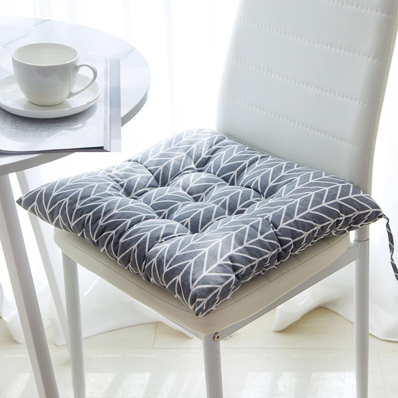 18 Patterns Square Cushion With Strap Not Deformed Tatami Mats Sofa Back Cushion Thick Classroom Seat Pads Stool Chair Cushion