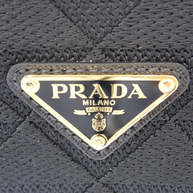 PRADA  2VH069 Shoulder Bag black polyester/Safiano mens