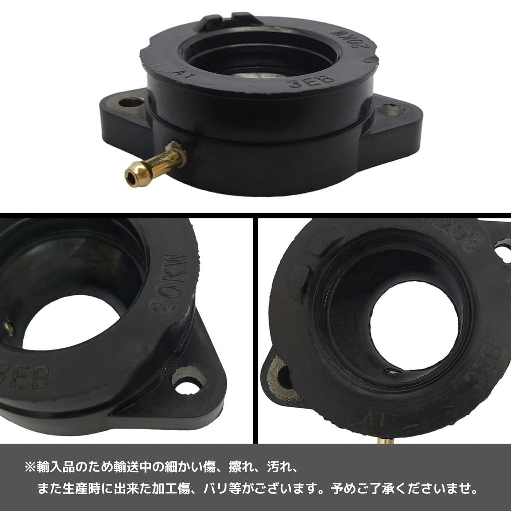 Nanomaru External Intake Manifold Insulator Carburetor Bike SR400 SR500 48T Engine Inmani Replacement Repair