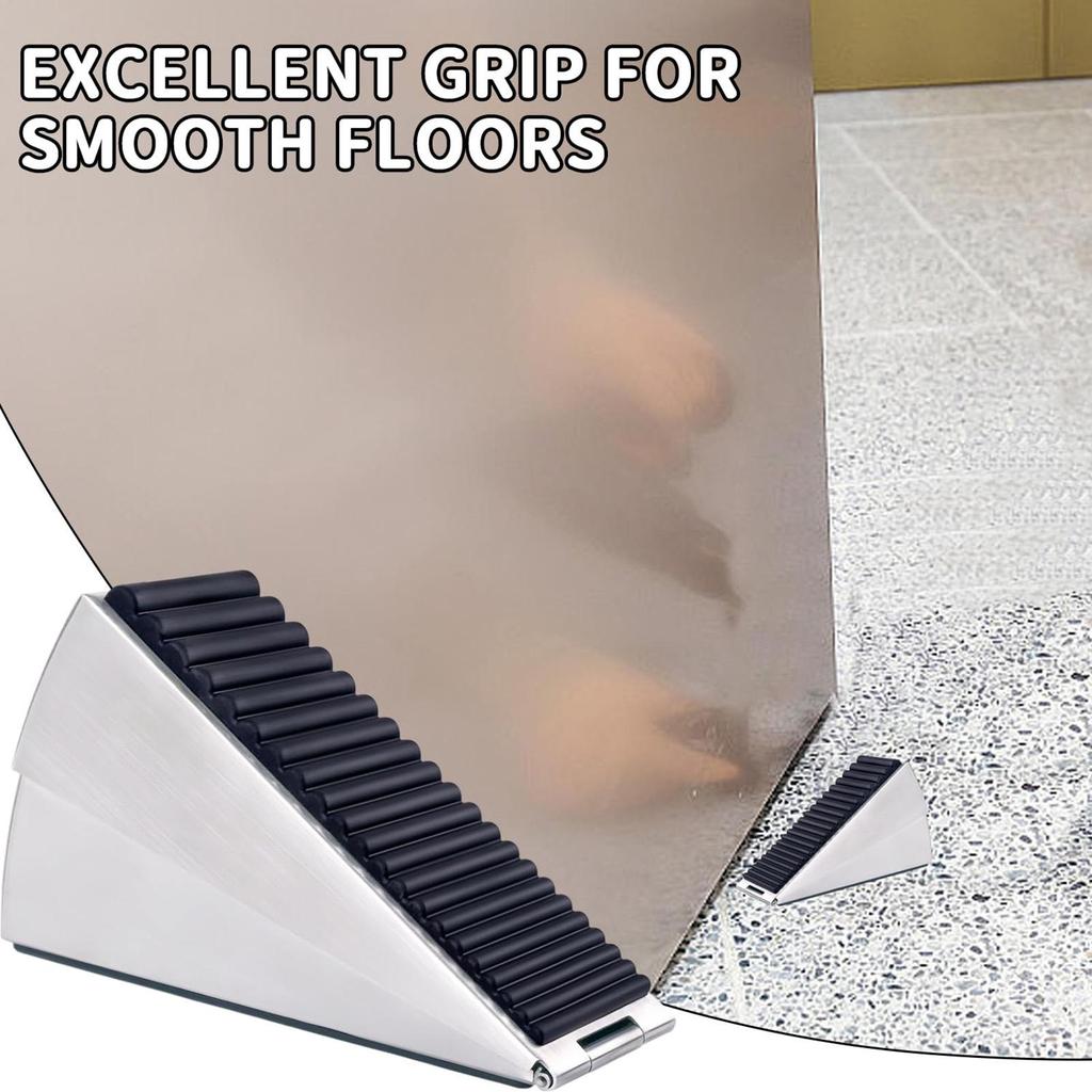 Heavy Duty Door Stopper Height Adjustable Spring Loaded Wedge Door Rear Retainer Non-Slip Door Stop for Home Office Dodgers