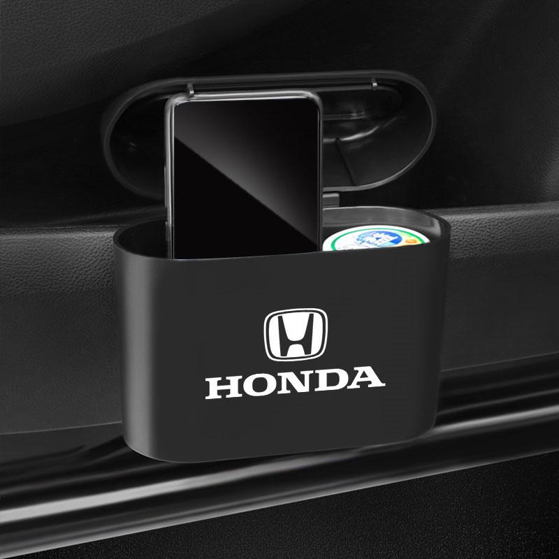 Car Vehicle Case Storage Box Black ABS Square Pressing Trash Can For Honda Fit Mugen Insight Type S R VTEC DOHC Modulo Vezel Legend RR Si