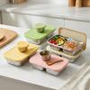 304 Stainless Steel Lunch Box Durable Sealed Bento Box With Sauce Box Microwave Safe Fruit Salad Food Container For Kids Student
