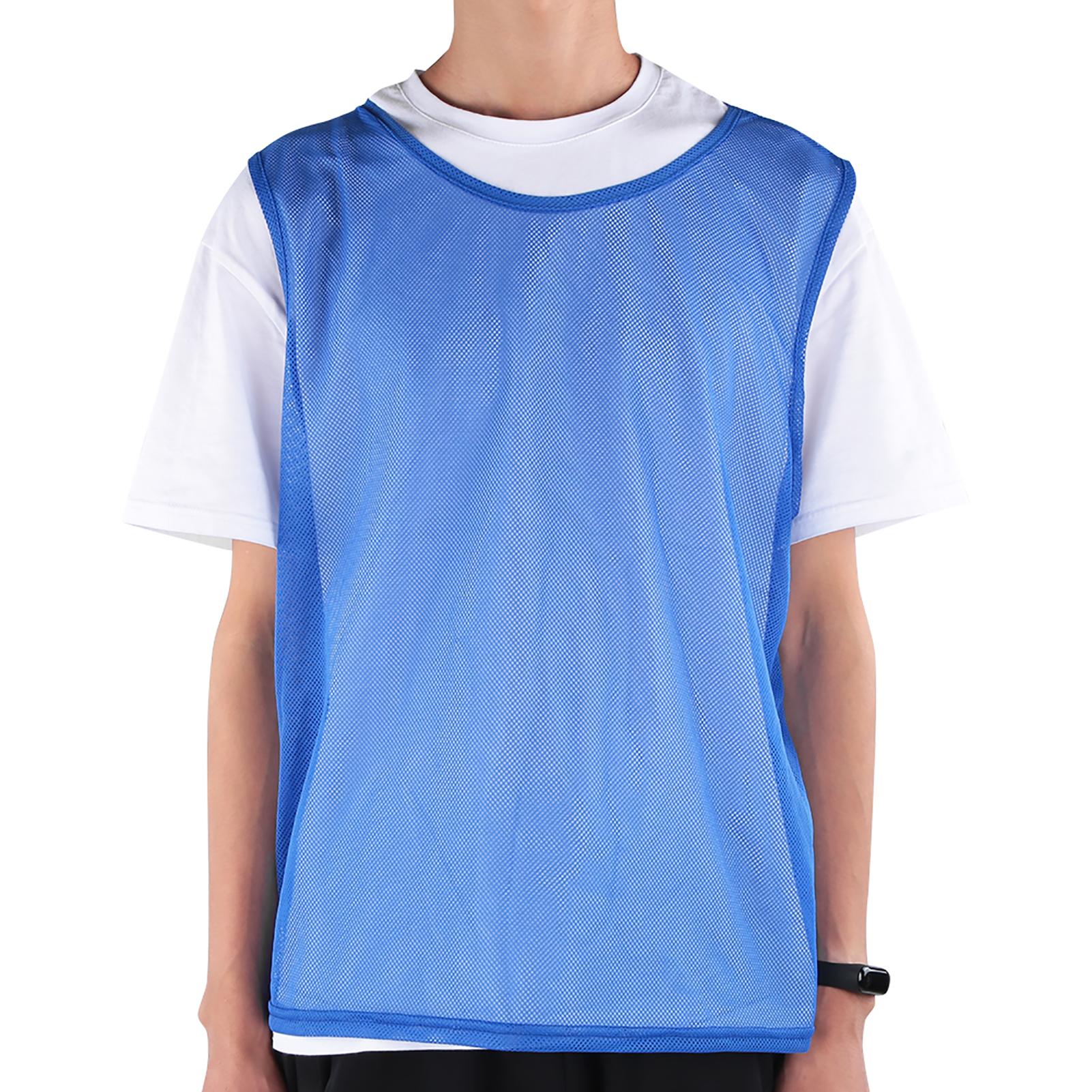 

12 шт. Спортивные жилеты для улицы Скриммидж Футбол Футбольная тренировка Дышащие Взрослые Джерситемно-синий