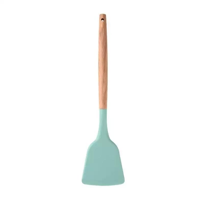 Kitchenware Food Grade Silicone Spatula Non Stick Pan for Stir Frying Kitchen and Home Use Spatula Pancake Maker