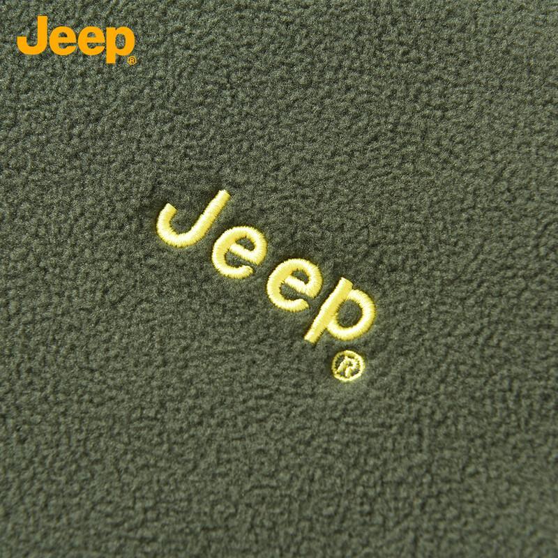Jeep Men's Autumn Winter Fleece Cardigan Jacket