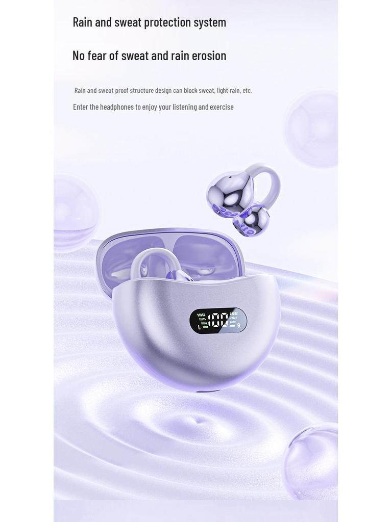 M79 Bluetooth 2024 Clip-on In-Ear Bone Conduction Earphones for Running & Sports