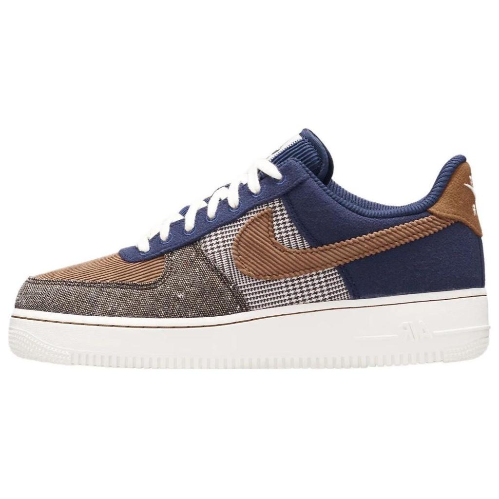 Nike נייקי אייר פורס 1 07 פרימיום טוויד קורדרוי נעלי סניקרס לגברים חום נייבי חצות חום אייל FQ8744-410