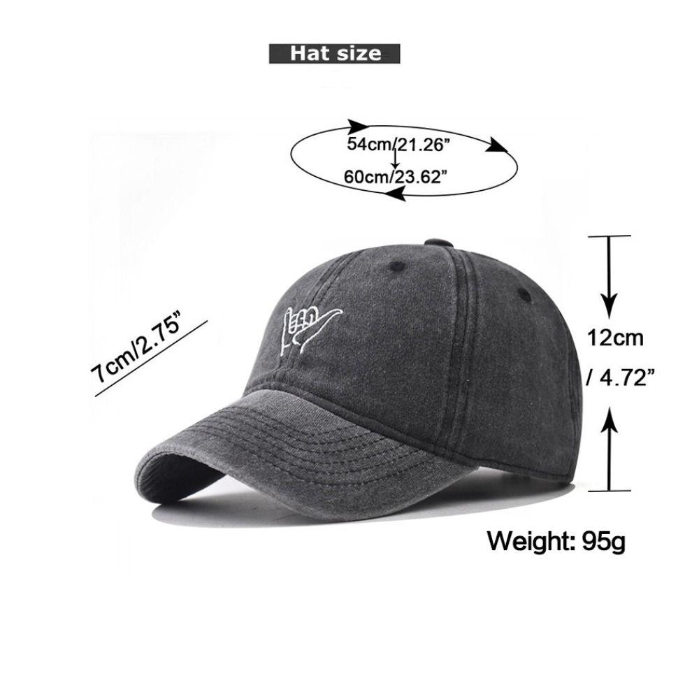 Washed Cotton Peaked Cap Hip Hop Streetwear Hats Casual Dad Hat  For Man Women Unisex