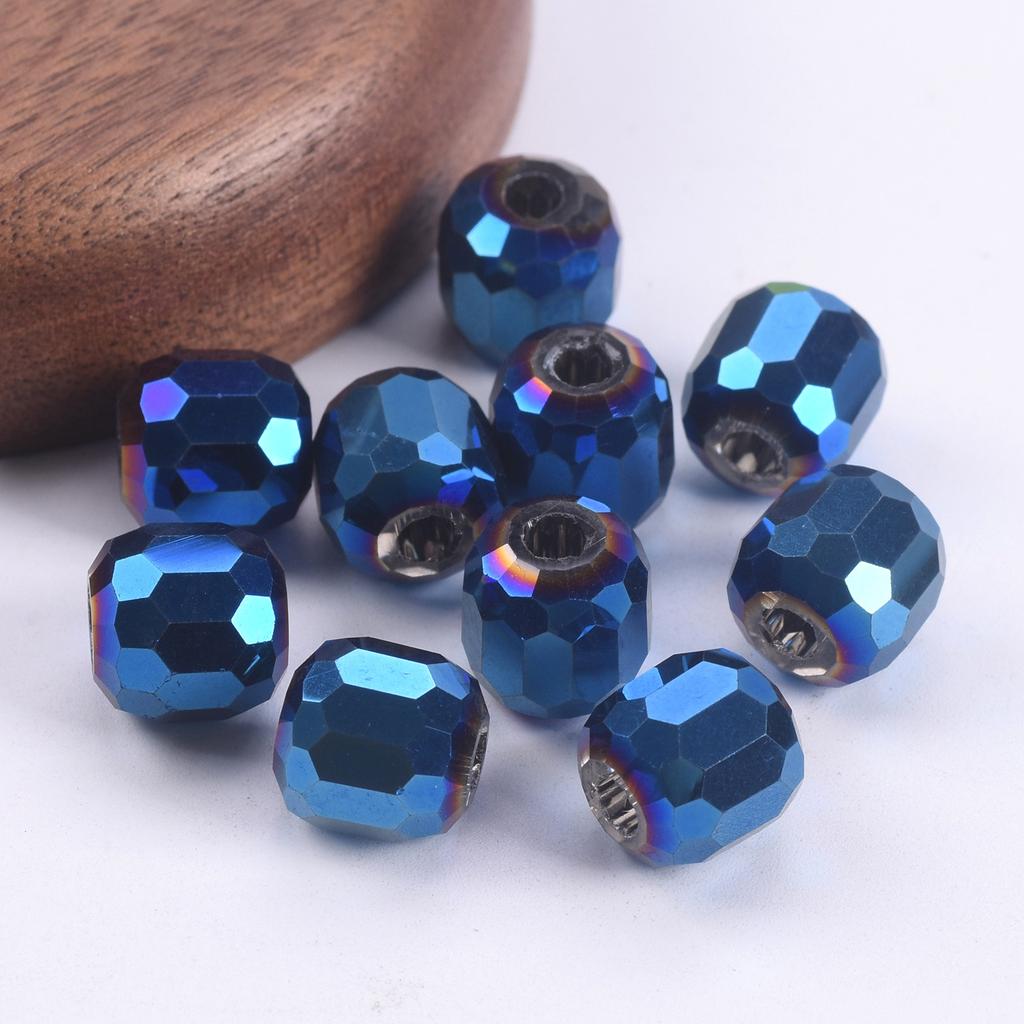 10pcs Round 8mm 10mm 12mm 14mm Crystal Glass Faceted Loose Beads For Jewelry Making DIY Crafts Findings