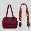 Outdoor Portable Quilted Quilted Tote Bag Wide Shoulder Strap Single Shoulder Crossbody Bag Large Capacity Travel Bag