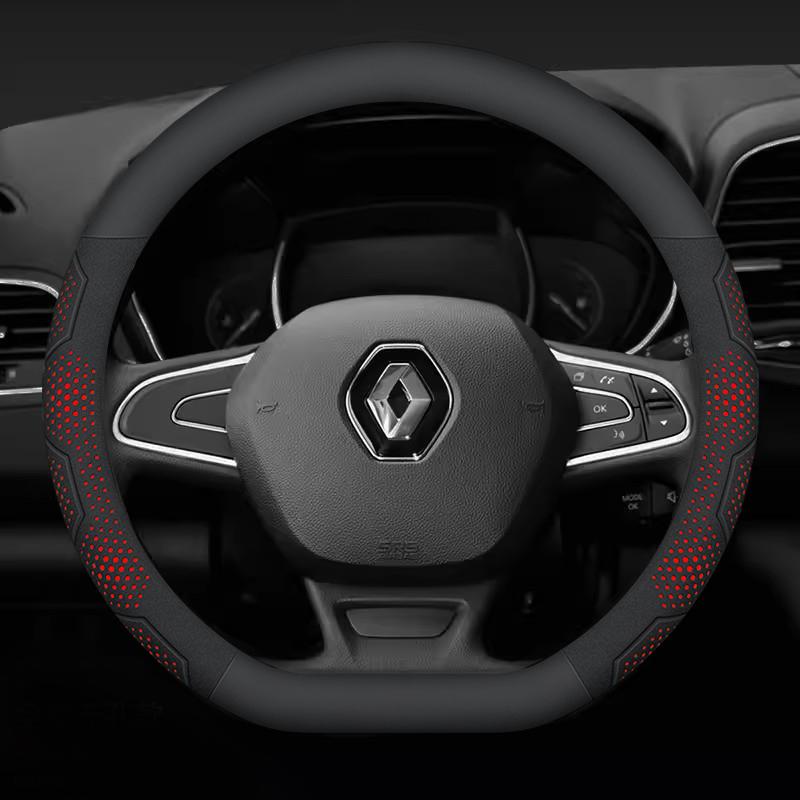 Für Renault Clio Megane 3 Scenic Laguna Logan Kadjar Kangoo Sandero CAPTUR DUSTER Karbonfaser Wildleder Auto Lenkradbezug