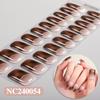Best Seller New Leopard Print Semi-Cured Gel Nail Stickers French-style Gel UV Nail Stickers