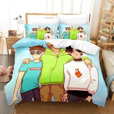 Anime Badboyhalo (Smp) Bettwäsche-Set Für Schlafzimmer Weich Modern Bettüberwurf Bequem Kinder Bettbezug Steppdeckenbezug Und Kissenbezug