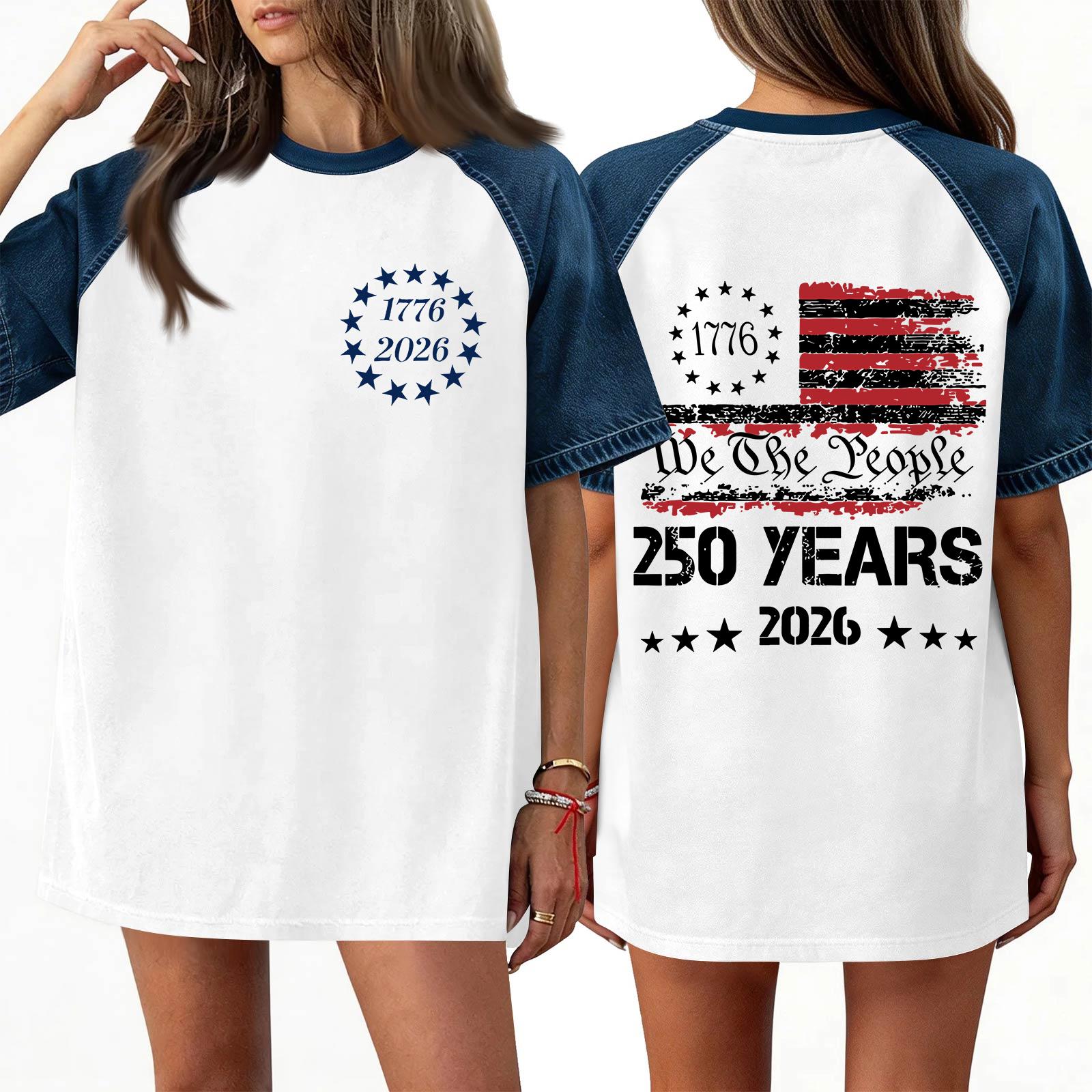 

Denim Patchwork Shirts For Women Stand Collar Casual Blouse Short Sleeve Comfy Tshirt Spring Summer Fashion XL білий