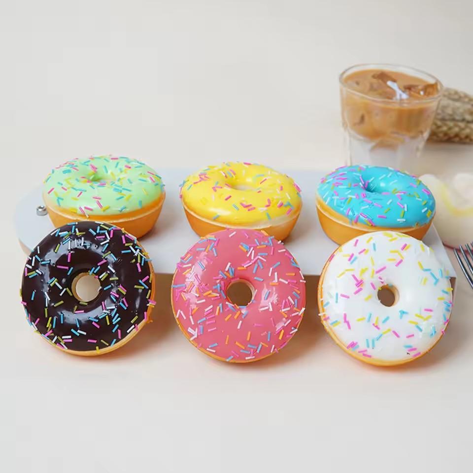 

6pc Artificial Donuts Model Imulation Donut Fake Cake Bread Model PU Donut Dessert Baking Shop Display Photography Props Dessert