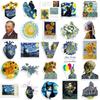 10/30/50pcs Van Gogh Work Sunflower Stickers Vintage Aesthetic Art Decal for Skateboard Helmet Phone Cool Waterproof Sticker Toy