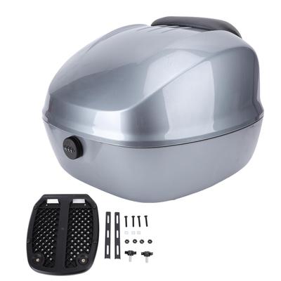 Maleta Superior para Motocicleta con Cerradura de Combinación ABS Impermeable Caja Trasera Maletero Portaequipajes para Bicicleta Eléctrica