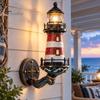 Strandthema Beleuchtung Küsten Leuchtturm Wandleuchte, Vintage Nautische Lampe, Dekoratives Einzigartiges Einweihungsgeschenk Licht für Veranda Terrasse