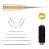 Tool Set Includes Fray Repair 7 Sewing Needles for Adult and Waxed Thread ArtoyphicsLeathercraft (10-piece Set) Needle, Leathercraft, Thimble,